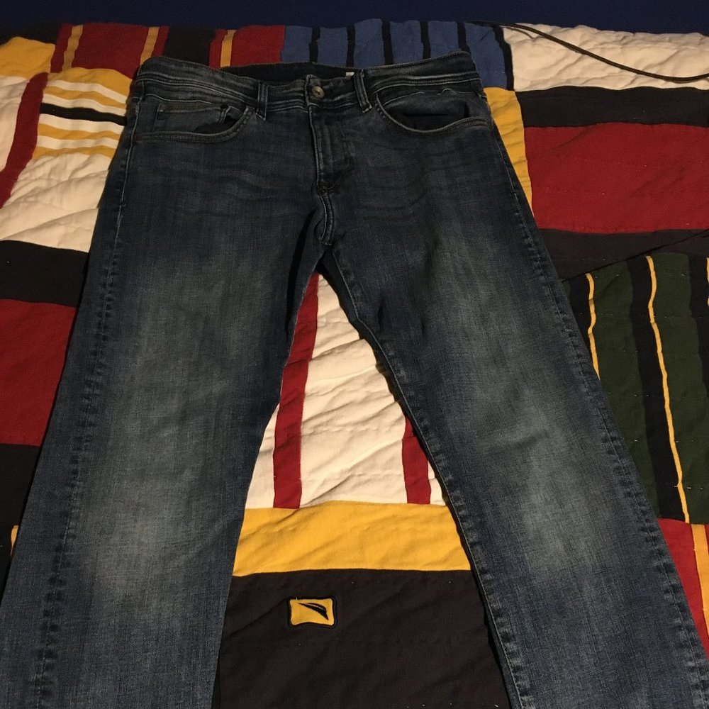 Men's Dark Wash Tech Stretch Jeans